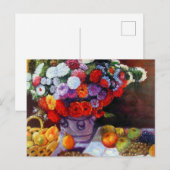 Monet Flowers en Fruit Briefkaart (Voorkant / Achterkant)