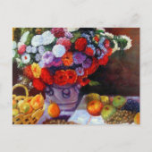 Monet Flowers en Fruit Briefkaart (Voorkant)