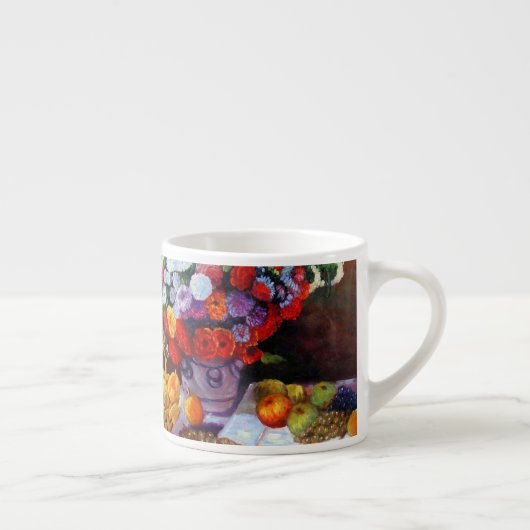 Monet Flowers en Fruit Espresso Kop (Rechts)