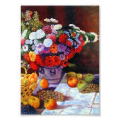 Monet Flowers en Fruit Foto Afdruk (Voorkant)