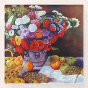 Monet Flowers en Fruit Glazen Onderzetter