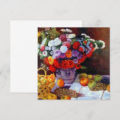 Monet Flowers en Fruit Kaart (Voorkant / Achterkant)
