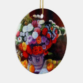 Monet Flowers en Fruit Keramisch Ornament (Rechts)
