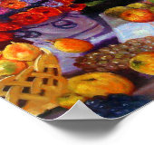 Monet Flowers en Fruit Poster (Hoek)