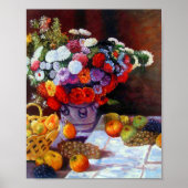 Monet Flowers en Fruit Poster (Voorkant)