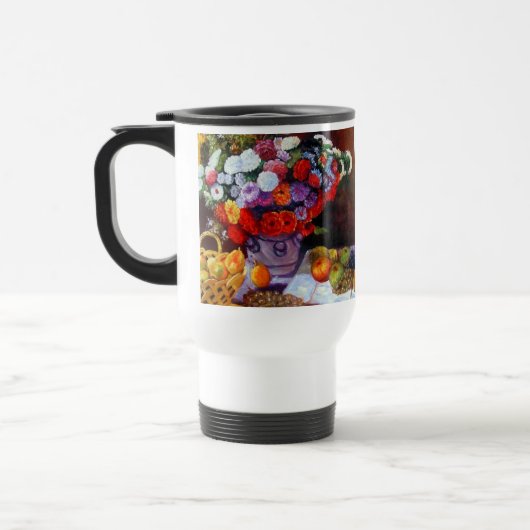 Monet Flowers en Fruit Reisbeker (Links)