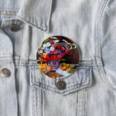 Monet Flowers en Fruit Ronde Button 7,6 Cm (In situ)