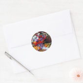 Monet Flowers en Fruit Ronde Sticker (Envelop)