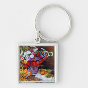 Monet Flowers en Fruit Sleutelhanger