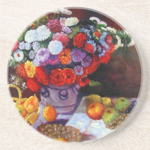 Monet Flowers en Fruit Zandsteen Onderzetter