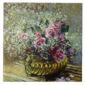 Monet - Flowers in een pot, Tegeltje (Voorkant)