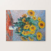 Monet France Bouquet Sunflower Impressionist Peop Legpuzzel (Horizontaal)
