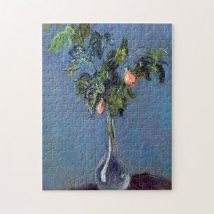 Monet France Flowers in een Vase Painting Impressi Legpuzzel