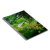 Monet France Impressionist People Bridge Park Pijn Notitieboek (Rechterzijde)