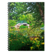 Monet France Impressionist People Bridge Park Pijn Notitieboek (Voorkant)