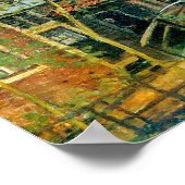 Monet France Impressionist People Little Bridge Pa Poster (Hoek)