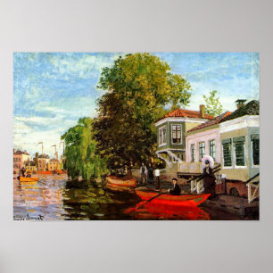 Monet France Impressionist People the Zaan at Zaan Poster