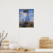 Monet France Impressionist People Woman met een au Poster (Keuken)