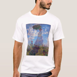 Monet France Impressionist People Woman met een au T-shirt