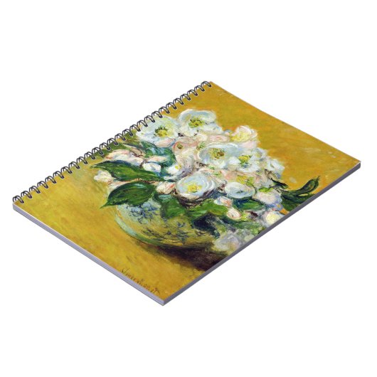 Monet - frankrijk Impressionistische Mensen Kerst  Notitieboek (Linkerzijde)