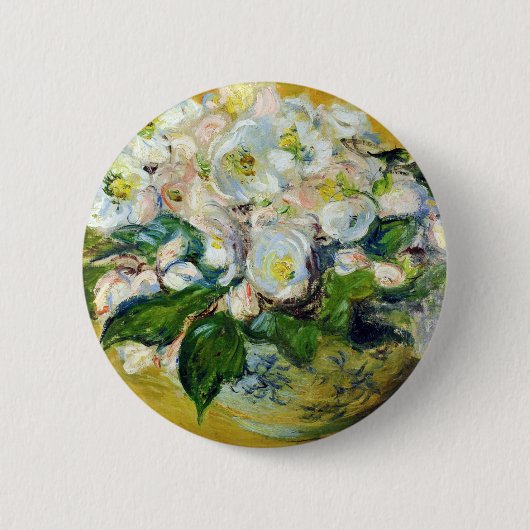 Monet - frankrijk Impressionistische Mensen Kerst Ronde Button 5,7 Cm (Voorkant)