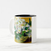 Monet - frankrijk Impressionistische Mensen Kerst  Tweekleurige Koffiemok (Voorkant links)