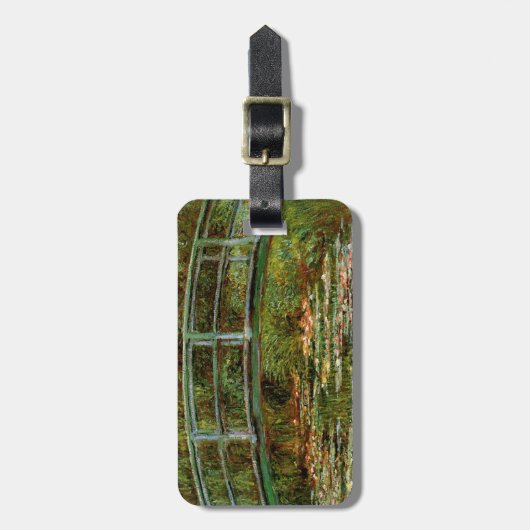 Monet Frans Japans Bridge Giverney Bagagelabel (Voorkant verticaal)