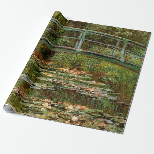 Monet Frans Japans Bridge Giverney Cadeaupapier (Uitgerold)