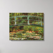Monet Frans Japans Bridge Giverney Canvas Afdruk (Voorkant)