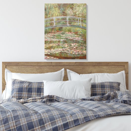 Monet Frans Japans Bridge Giverney Canvas Afdruk (Insitu (Slaapkamer))