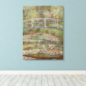 Monet Frans Japans Bridge Giverney Canvas Afdruk (Insitu (Houten vloer))