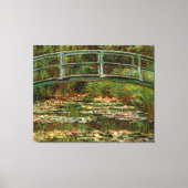 Monet Frans Japans Bridge Giverney Canvas Afdruk (Voorkant)