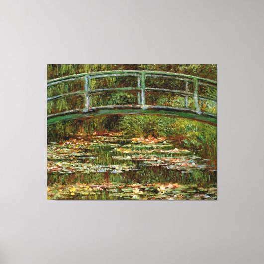 Monet Frans Japans Bridge Giverney Canvas Afdruk (Voorkant)