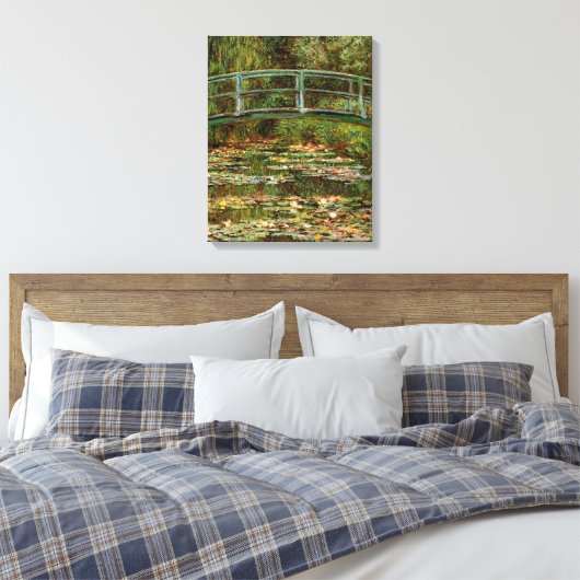 Monet Frans Japans Bridge Giverney Canvas Afdruk (Insitu (Slaapkamer))