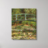 Monet Frans Japans Bridge Giverney Canvas Afdruk (Voorkant)
