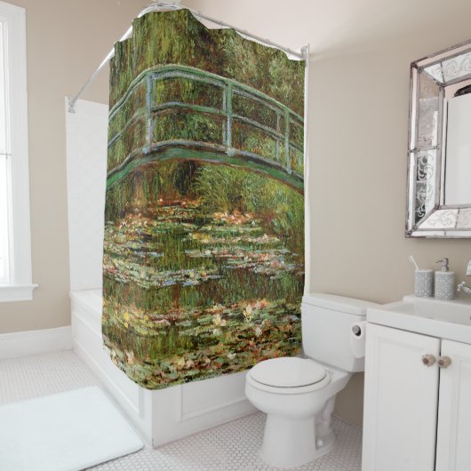 Monet Frans Japans Bridge Giverney Douchegordijn (In situ)