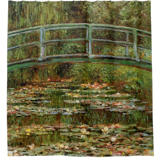 Monet Frans Japans Bridge Giverney Douchegordijn (Voorkant)