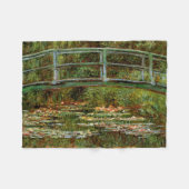 Monet Frans Japans Bridge Giverney Fleece Deken (Voorkant (Horizontaal))