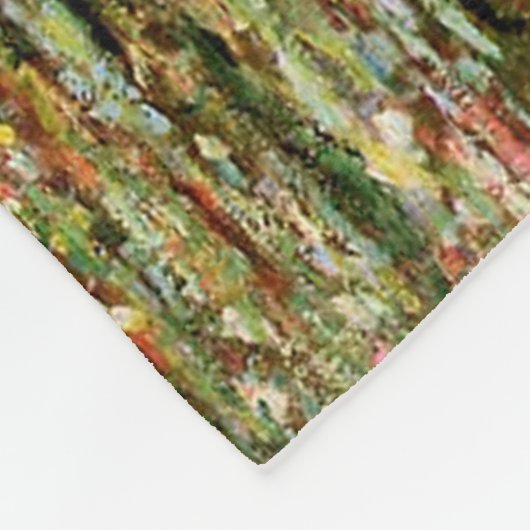 Monet Frans Japans Bridge Giverney Fleece Deken (Hoek)