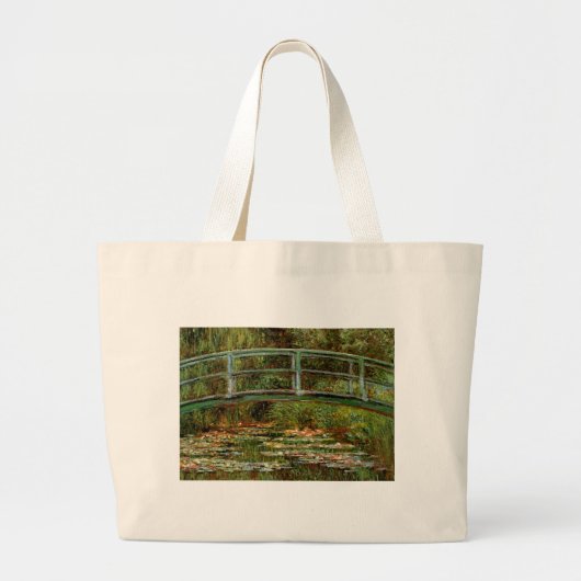 Monet Frans Japans Bridge Giverney Grote Tote Bag (Voorkant)