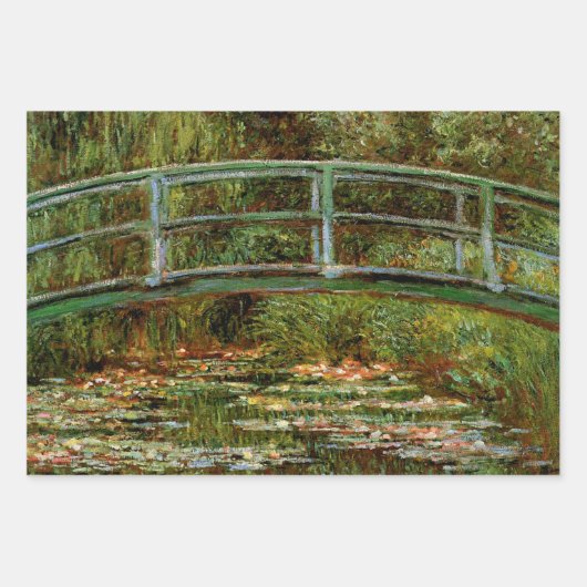Monet Frans Japans Bridge Giverney Inpakpapier Vel (Voorkant)