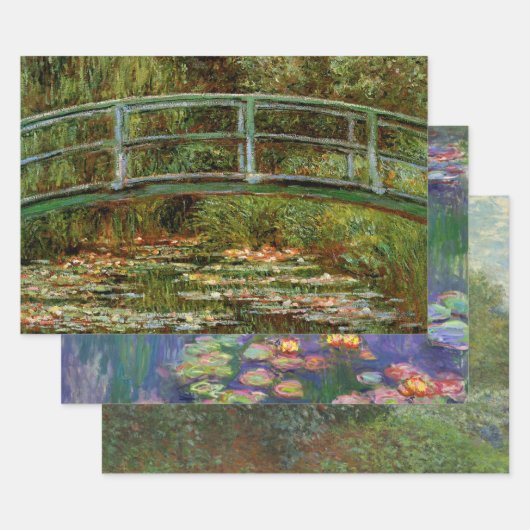 Monet Frans Japans Bridge Giverney Inpakpapier Vel (Set)