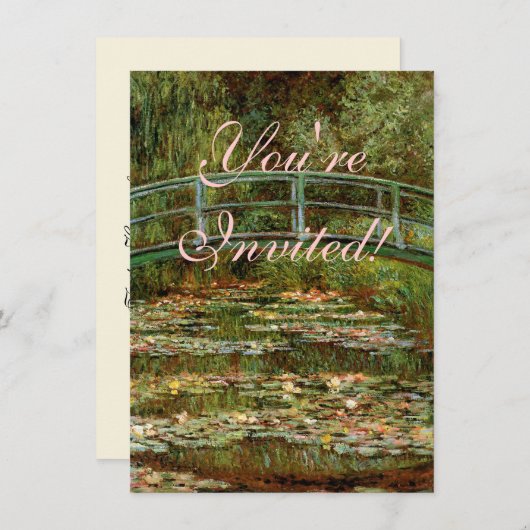 Monet Frans Japans Bridge Giverney Kaart (Voorkant / Achterkant)