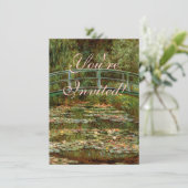 Monet Frans Japans Bridge Giverney Kaart (Staand voorkant)