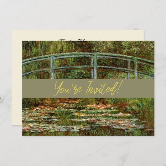 Monet Frans Japans Bridge Giverney Kaart (Voorkant / Achterkant)