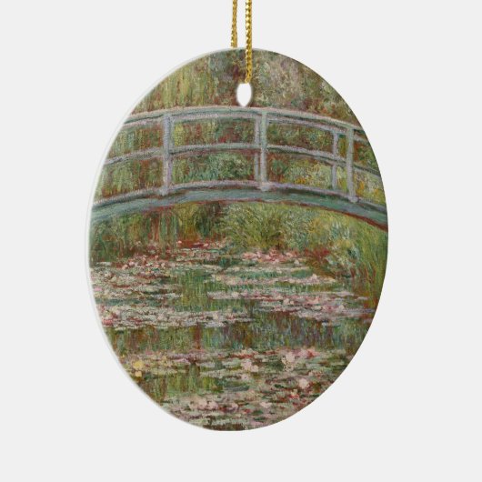 Monet Frans Japans Bridge Giverney Keramisch Ornament (Rechts)