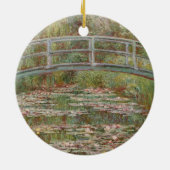 Monet Frans Japans Bridge Giverney Keramisch Ornament (Achterkant)