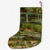 Monet Frans Japans Bridge Giverney Kleine Kerstsok (Achterkant)