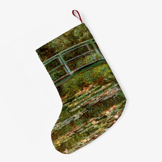 Monet Frans Japans Bridge Giverney Kleine Kerstsok (Achterkant (Hangend))