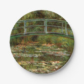 Monet Frans Japans Bridge Giverney Papieren Bordje (Voorkant)